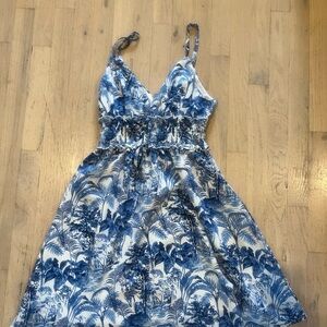 Cupshe Blue and White Mini Dress